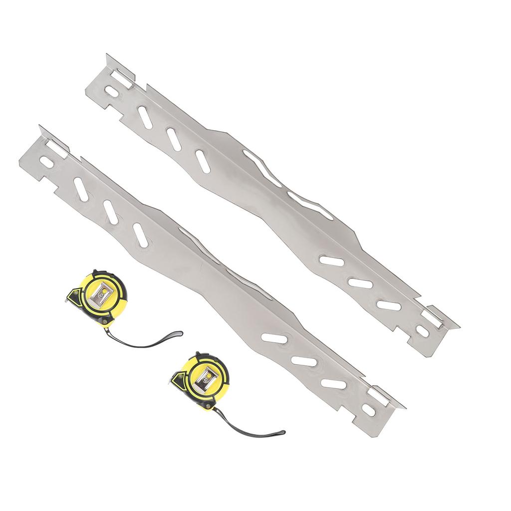 Wheel Alignment Tool Plate Stainless Steel Heavy Duty with 2 Tape Accurate Measurement Toe Alignment Tool for SUV Sedan