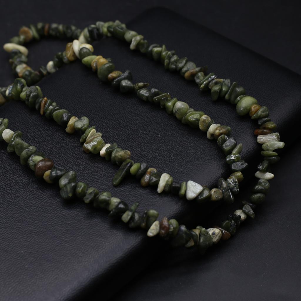 Mărgele de piatră naturală Jad alb/fluorit Mărgele de pietriș pentru realizarea de bijuterii DIY Colier Cercei Brățară Accesoriu Lungime 80 CM