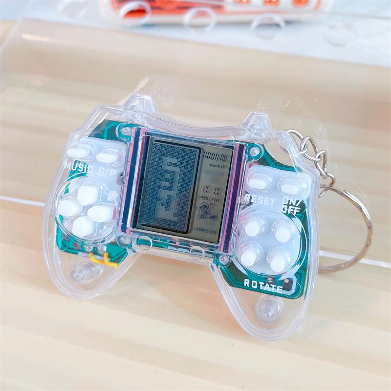 Mini Retro Handheld Tetris Game Keychain