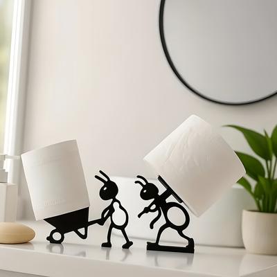 Ant Toilet Paper Holder - Funny No Installation Toilet Paper Holder  - 3D Printed Black Ant Toilet Paper Holder - Funny Tissue Paper Holder