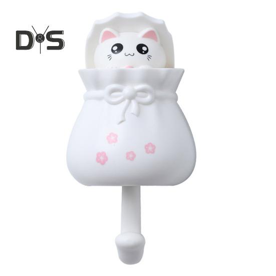 

1/4шт настенные крючки крючки для кошек прочные несущие простые монтажные креативные клеевые милые крючки для домашних животных вешалки белый