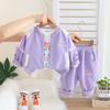 Kids Casual Long-Sleeve Set, Comfortable Daily Wear Outfits