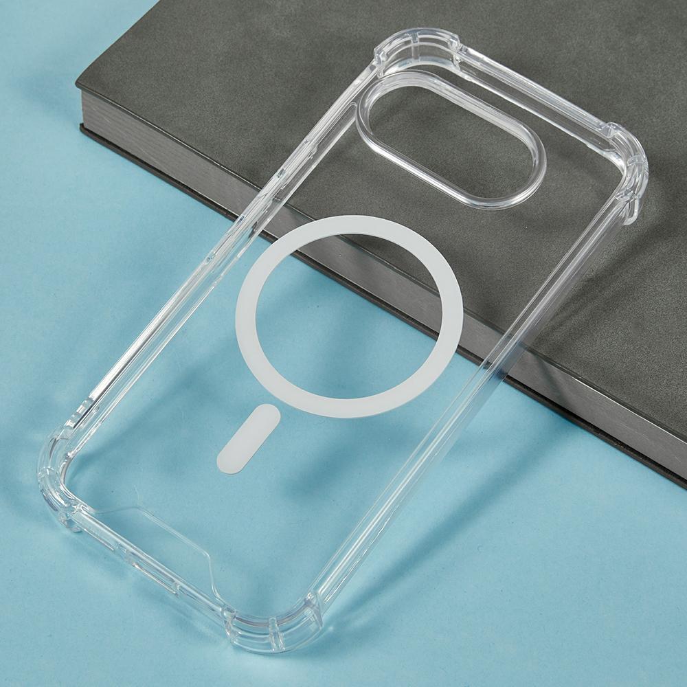 For Google Pixel 9a Case Compatible with MagSafe 1.5mm Shockproof Clear Phone Back Cover