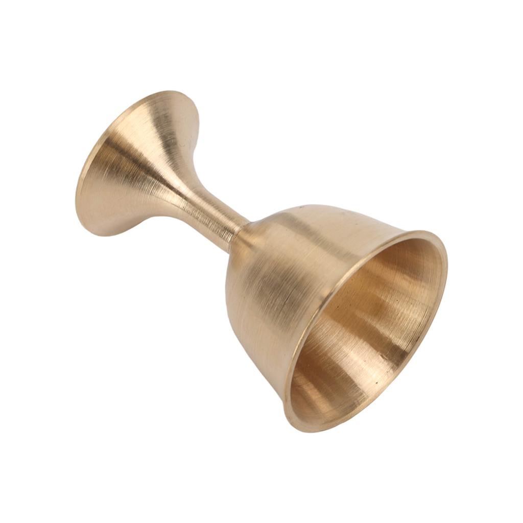 Brass Ornaments Wine Glass Shape 4cm Diameter 5cm Height Golden Vintage Style Home Decoration