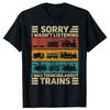 Train Lover Model Railroad Conductor Funny Tshirts Men Fashion Print Tshirt Loose Oversized Streetwear Hip Hop Unisex T Shirt