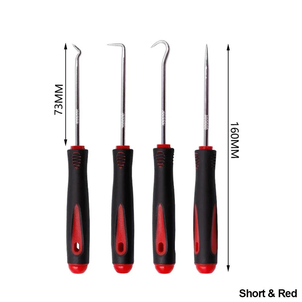 4Pcs 160mm Pick&Hook Set Car Auto Vehicle Oil Seal Screwdrivers O-Ring Seal Gasket Puller Remover Auto&Electronics Repair Tools