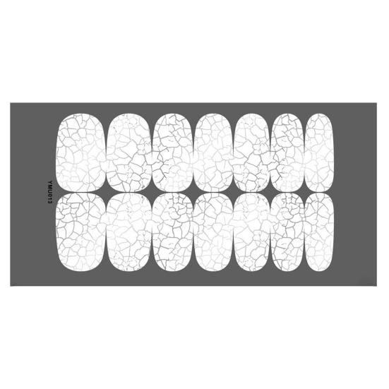 Leuchtende Halloween-Nagelfolien in lebendigen Farben. Modische Nagelkunst. Leicht zu bedienende, selbstklebende Maniküre-Nagelfolien.