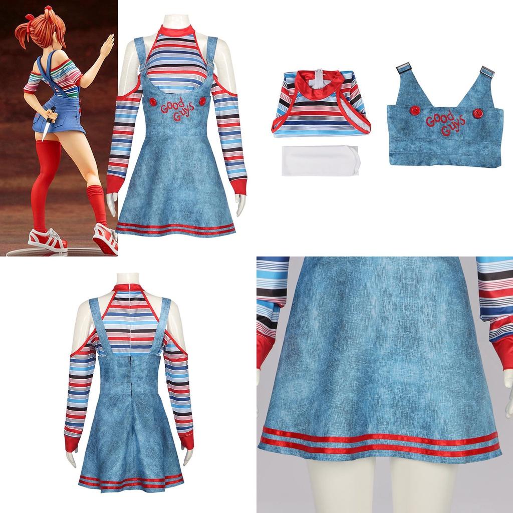 Women's Sweet Dada Circus Clown Costume For Halloween Cosplay Anime Role Play