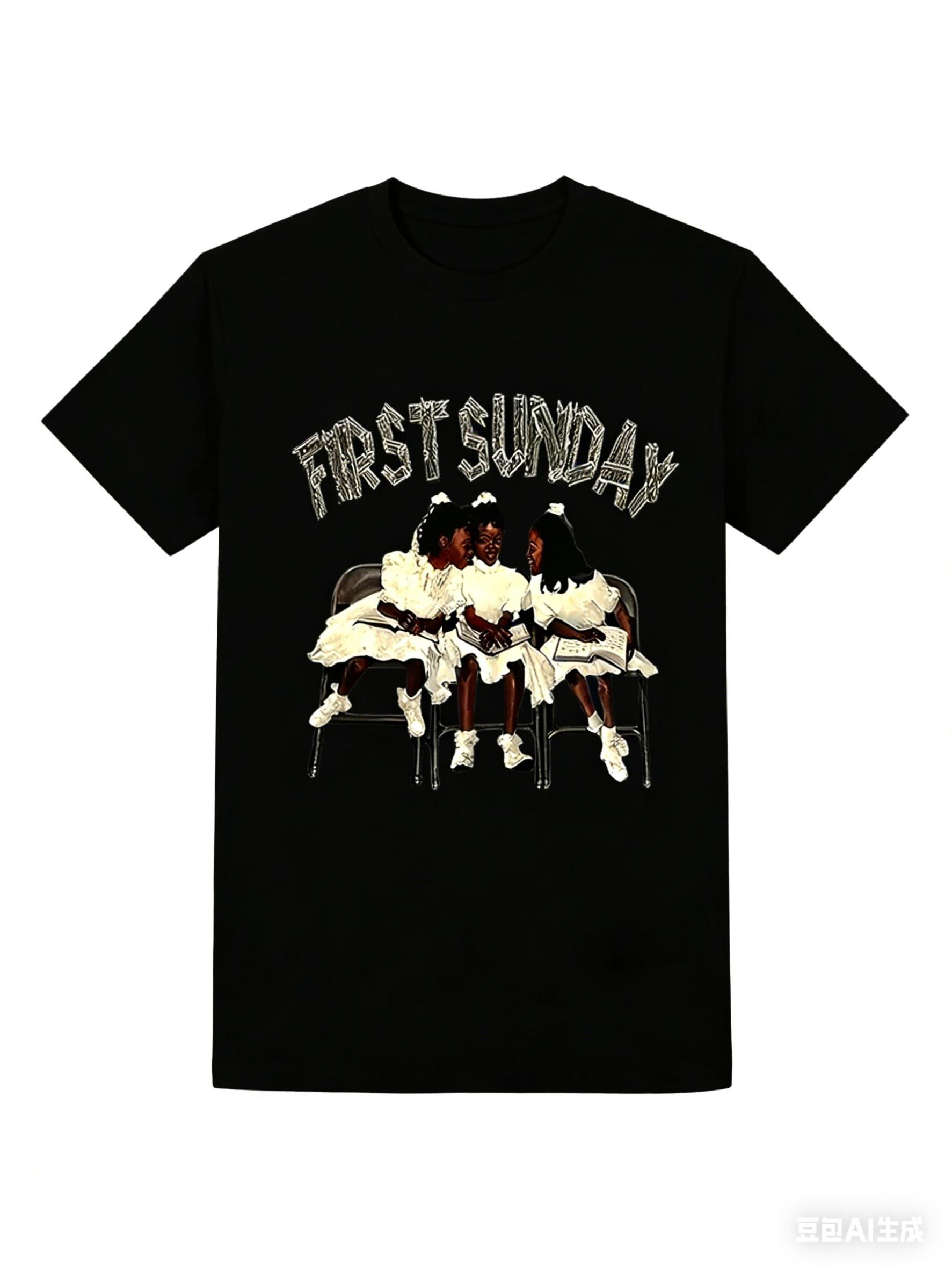 

First Sunday Graphic TShirt Vintage Crew Neck Tee Retro Summer Breathable Short Sleeve Casual Womens TShirt 4XL