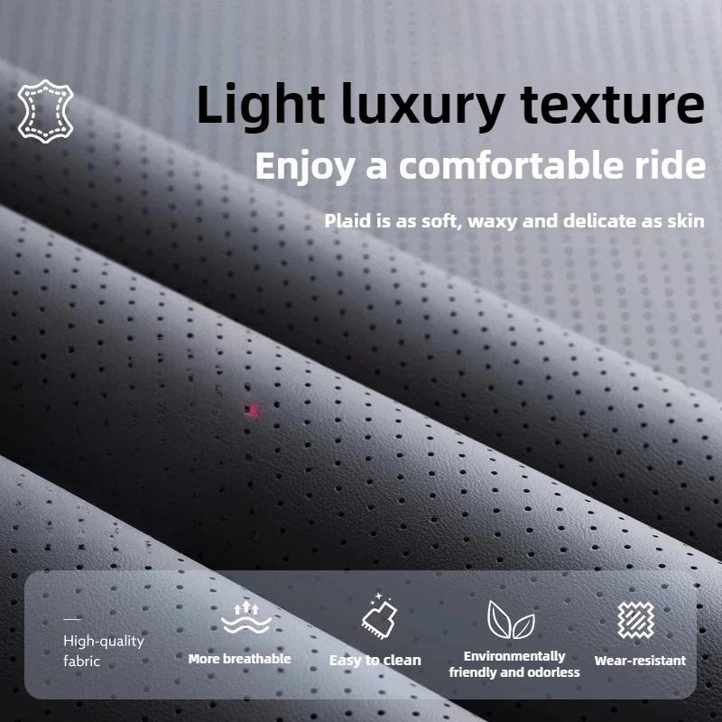 1PCS Nappa Leather Car Seat Cover Anti-Slip and Full Wrap Driver Car Seat Protector Mat Front Bottom Car Seat Cushion Cover