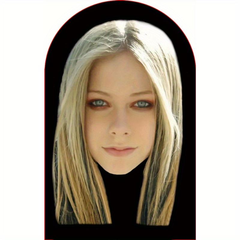 Funky Party Face Mask - Sunscreen Cosplay & Costume Accessory for Festivals, Raves, and Themed Events, Light Blonde Hair with Blue Eyes Desig