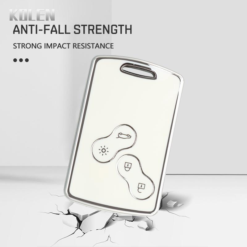 TPU Car Key Case Cover Shell Fob for Renault Duster Captur Clio Logan Megane Koleos Scenic Nema Fluence Zoe Keyless Accessories