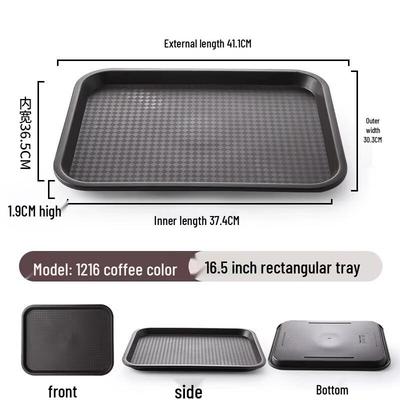 Commercial Rectangular Plastic Serving Tray
