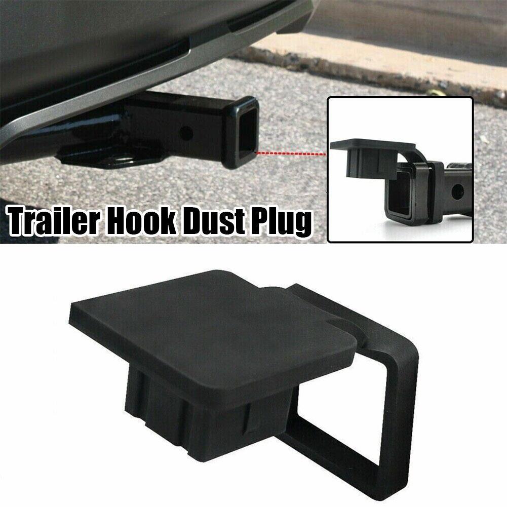 Tow Plug Tube Cap Protector Waterproof Trailer Hitch Cover Dustproof 2 Inch Receiver Auto Square Plug Tow Hook Cover