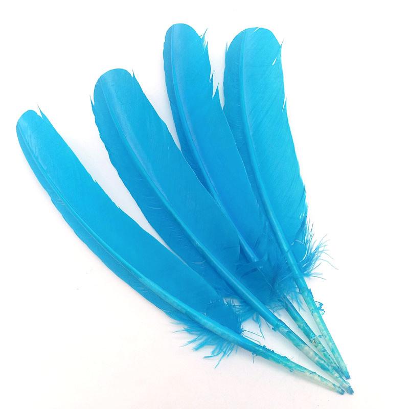 100pcs Natural Turkey Feathers Christmas Wedding Party Dress Decorations Accessories Pheasant Plumes Table Centerpieces 25-30CM