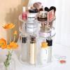 Large Capacity Acrylic Makeup Box with Rotating and Diamond Pattern Clear Diamond Pattern Gift for Women Dividers, 360° Design,