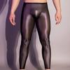 Leggings Shiny Leggings Mens Underwear See Through Sexy