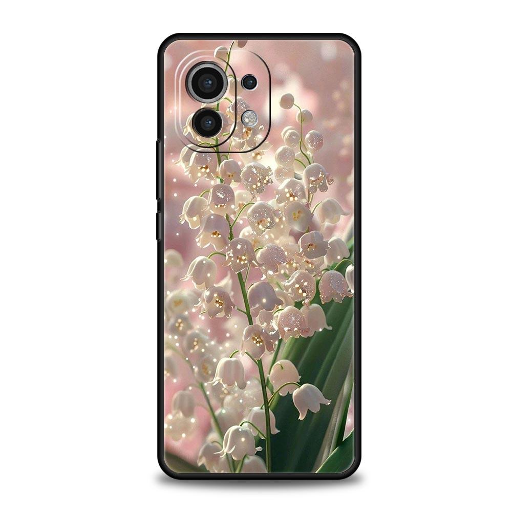 Lily Of The Valley Clear Floral Phone Case Cover for Xiaomi Mi 17 15 14 13 12 11 Ultra 15T 14T 13T 12T 11T Pro Lite 5G Soft TPU