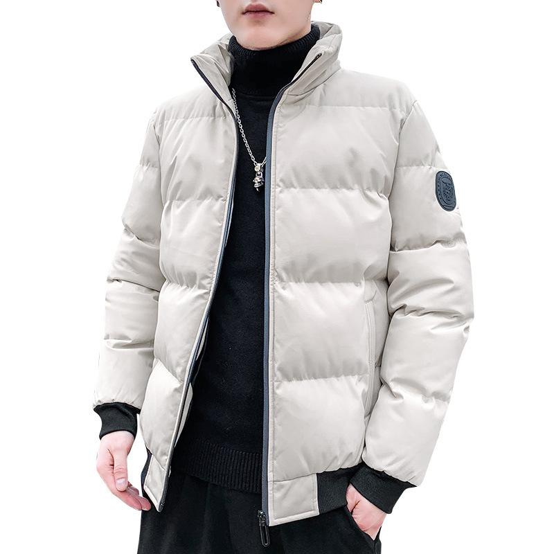 New cotton-padded men's winter velvet thickened student jacket winter cotton-padded jacket men's velvet cotton-padded jacket