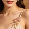 Sparkling Rhinestone Breast Pin Zinc Zinc Alloy Sea Life Pins New Jellyfish Brooches  Women