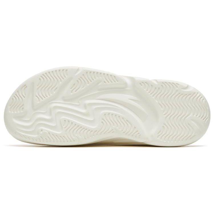 Anta Soft Elastic Non-Slip Wear-Resistant Slide Sandals Women Footwear White 922326993-3