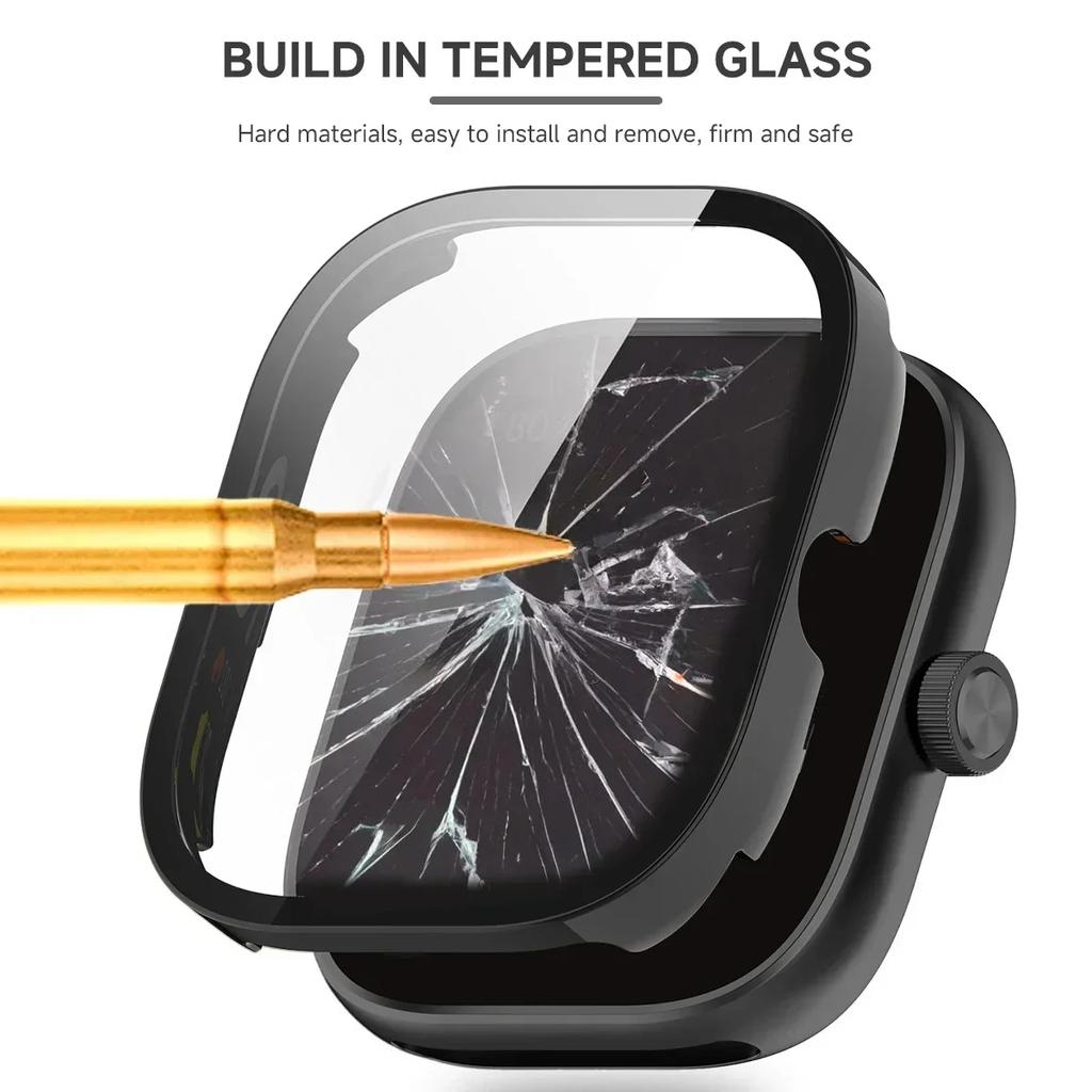 Tempered Glass+PC Case For Xiaomi Redmi Watch 5 Active/Lite Cover Hard Screen Protector Watch BUMPER Cases For Redmi Watch 5