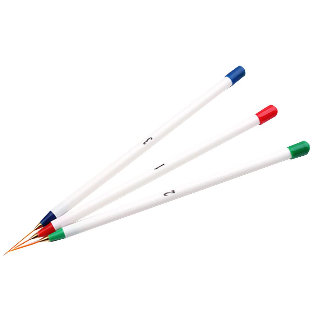 

Hot Sale 3pcs/ Set Women DIY Drawing Painting Striping Plastic Pull Line Pens Brush Kit