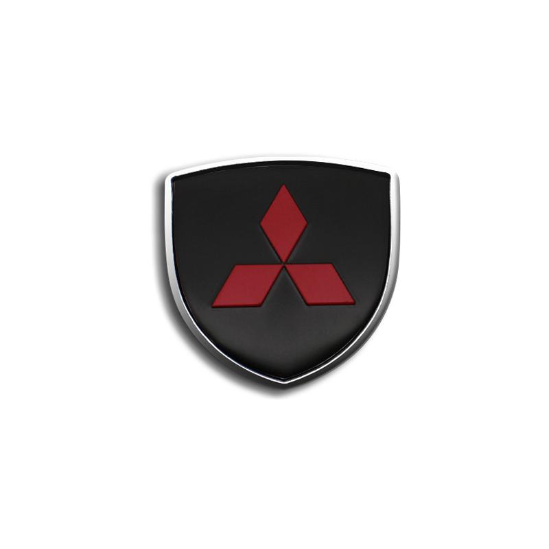 3D Metal Aluminum Car Side Fender Sticker Alloy Badge Auto Logo Rear Trunk Decals For Mitsubishi Ralliart ASX Outlander X Lancer RO4