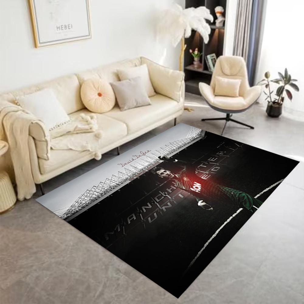 Soccer Player Action Area Rug Perfect for Balcony Hallway Playrooms Dining Room Antislip Carpet Office home decor Spiritual Gift