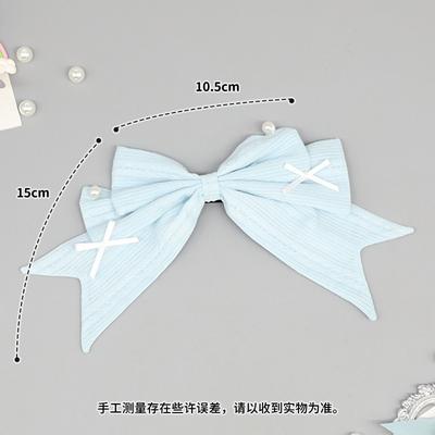 Original Lolita Lolita Hairpin Hair Accessories Bow Back Head Top Clip Hair Accessories Versatile Hair Accessories Headgear