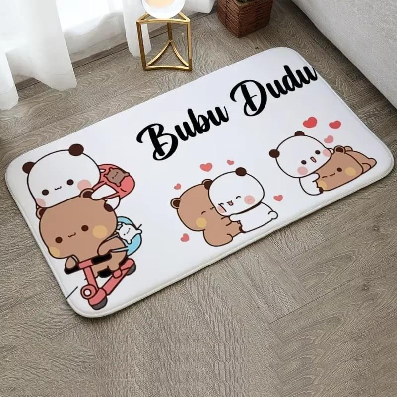 1 st Bubu och Dudu Söt Tecknad Välkomstmattan Entré Dörrmatta Balkong Badrum Golvmattor Halkfri Matta Sovrumsmatta Heminredning