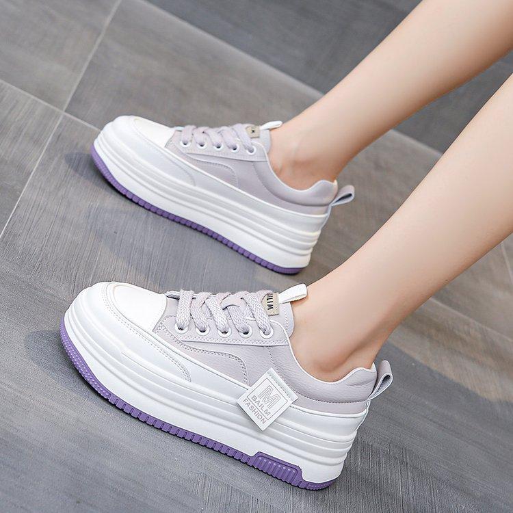 Vulcanized Shoes Small White Shoes Women  Spring and Summer New Platform Sponge Leisure Shoes