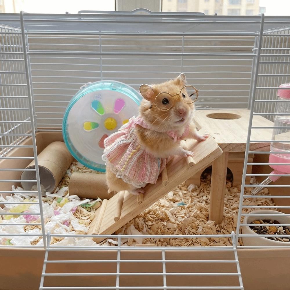 Adorable Hamster Princess Dress Lightweight Pet Suspender Skirt Fancy Rats