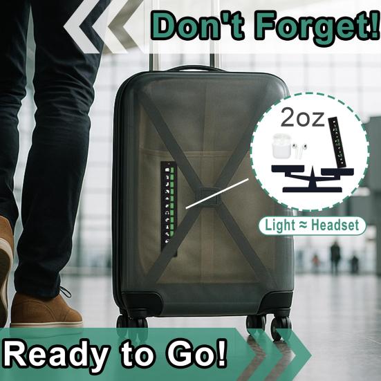 Travel Packing Reminder Reusable Check List with 24 Sliders Portable Lightweight Waterproof Suitcase Packing Sliding Reminder Tools