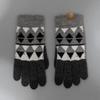 RECLOW RECLOW Argyle Pattern Gloves Gray
