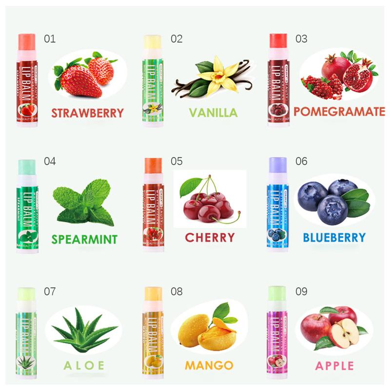 1PC Fruit Moisturizing Lip Balm Continuous Lip Balm Hydrating Anti-aging Reducing Lip Wrinkles Temperature-changing Lip Balm