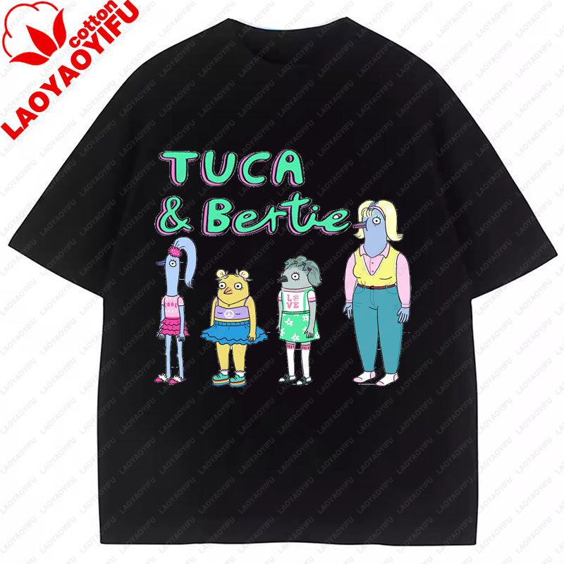 Neuer Stil TucaBertie T-Shirt Lustiges Cartoon-Thema Streetwear Harajuku Kreativität T-Shirt Unisex Kleidung Unisex T-Shirts