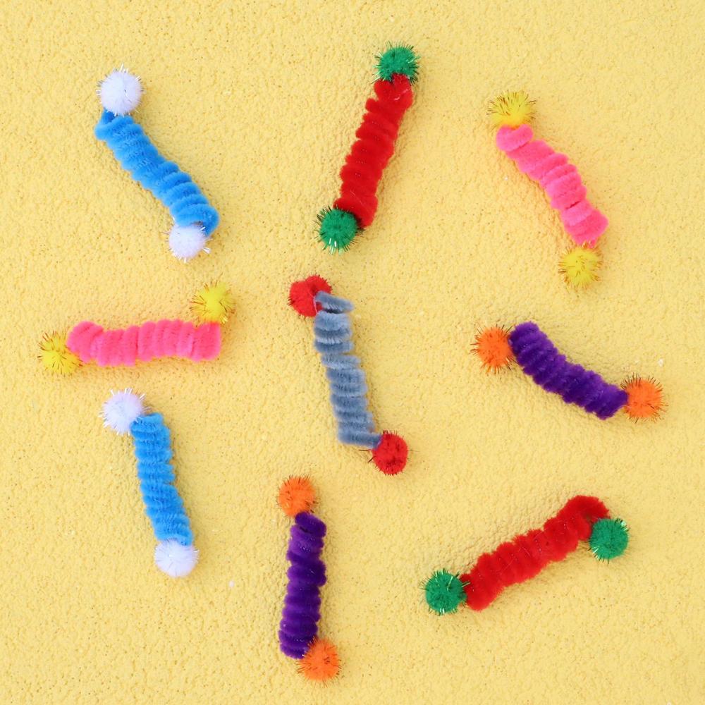 20pcs Plush Small Spring Cat Toy Candy Ball Throwing Ball Pet Toy