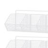 2 Pieces Hanging Wall Organizer 3 Grids Wall Mounted Shelves for Craft Room
