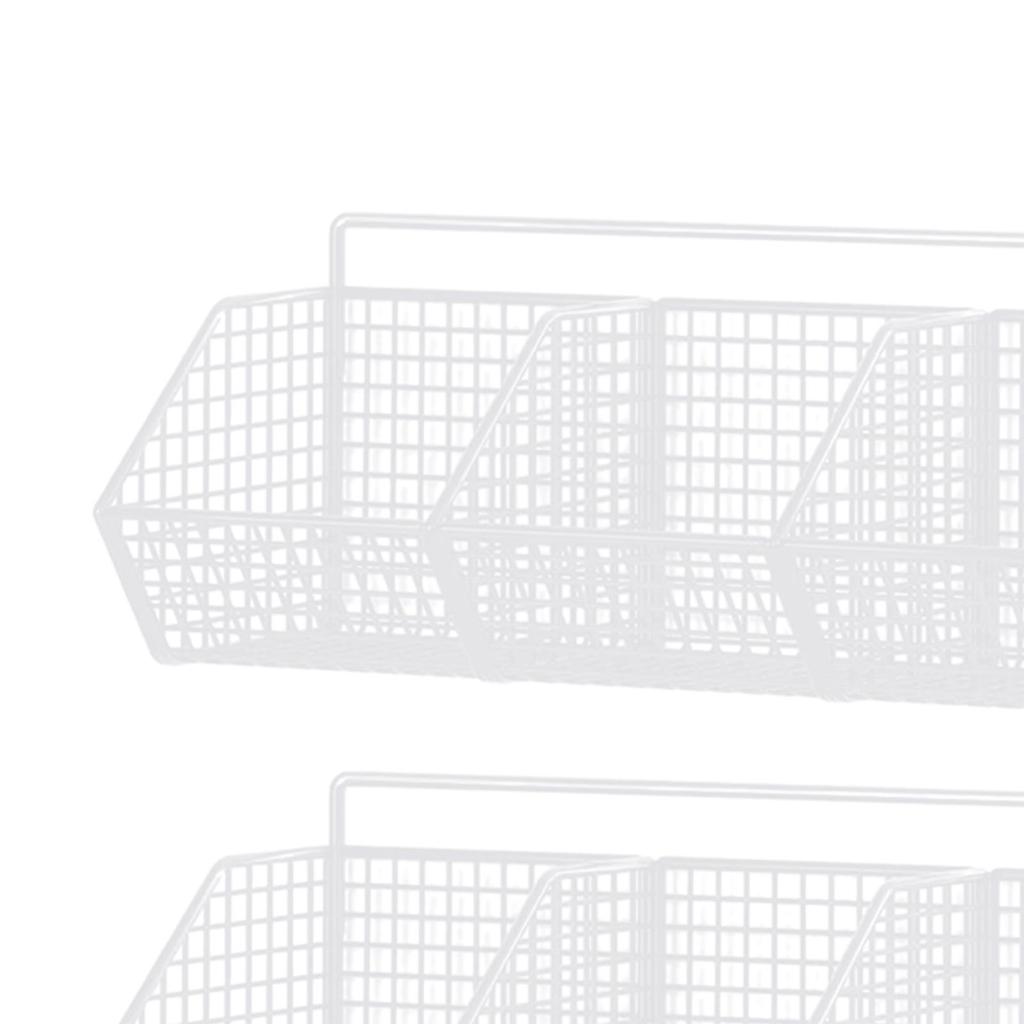 2 Pieces Hanging Wall Organizer 3 Grids Wall Mounted Shelves for Craft Room