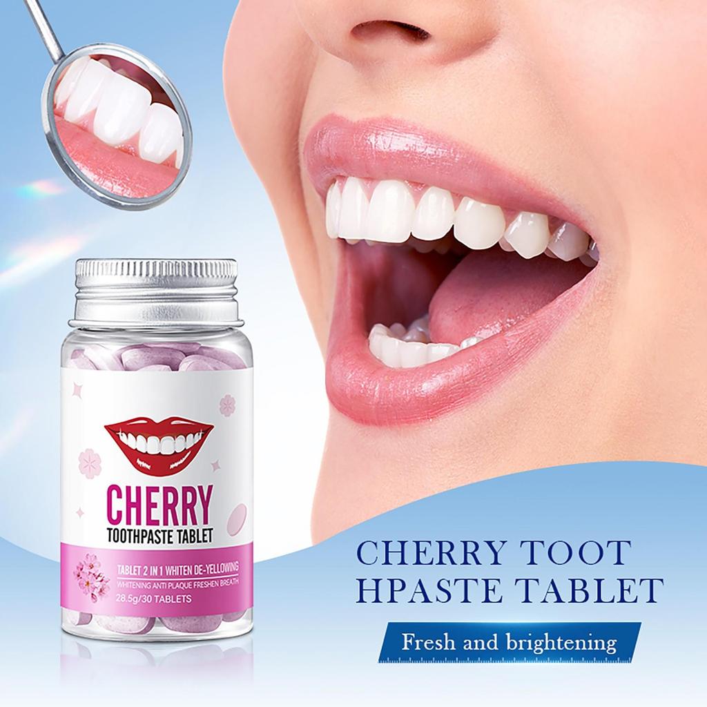 Fruchtserie Aufhellende Zahnpasta zum Entfernen von Gelb Festes Zahnpasta zum Entfernen von Zahnstein und Erfrischen des Atems