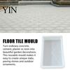 DIY Concrete Decoration Tools Garden Stepping Stone Mold, Reusable Paver Customizable Walkway Stones Cement Path Mould for Backyard Patio Landscaping