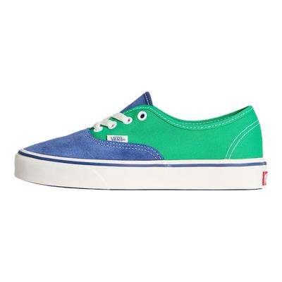 Authentic Comfortable Fit Low Top Skate Shoes Unisex Sneaker Green Blue VN000EHHNVY