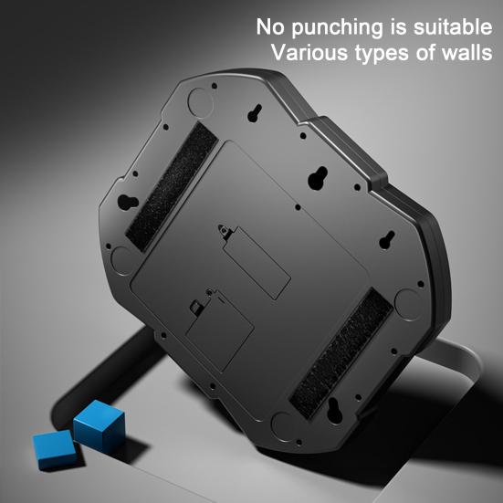 Muzikinis bokso aparatas su pirštinėmis, montuojamas ant sienos, Bluetooth suderinamas bokso taikinys su LED, 9 greičių reguliuojamas elektroninis bokso treneris, smūgiavimo padėklas