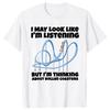 I'm Thinking About Roller Coasters Funny Shirt Short Sleeve Street Men T Shirt Fashionable Cotton Tops & Tees Design