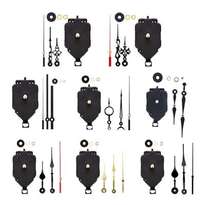 Clock Motor Set Multifunction Timepiece Mechanism with Elegant Hands for Wall Clocks Pendulum Clock Movement Repair Part