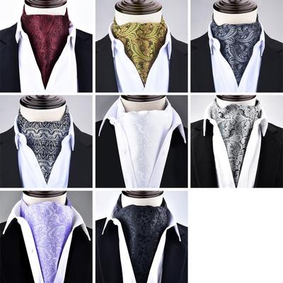 British Style Wedding Cravat Formal Neck Tie Fashion Ascot Scarf