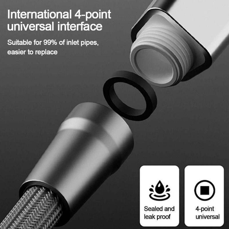 1.5/2M Anti Winding Handheld Shower Hose Gi/2 Flexible Shower Tube High Pressure Universal Interface Bath Shower Nylon Pipe