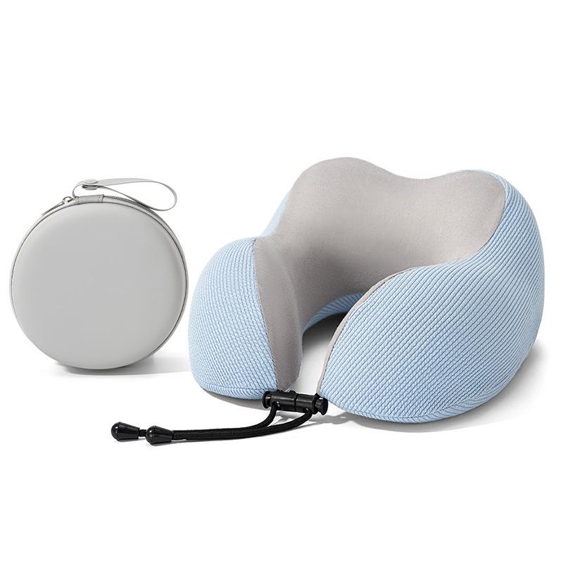 Four Seasons U-Shaped Memory Foam Neck Support Pillow for Travel and Office