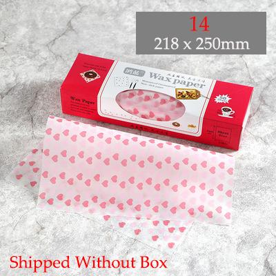 

50Pcs/Lot Wax Paper Food-grade Grease Paper Food Wrappers Wrapping Paper for Bread Sandwich Burger Fries Oilpaper Baking Tools